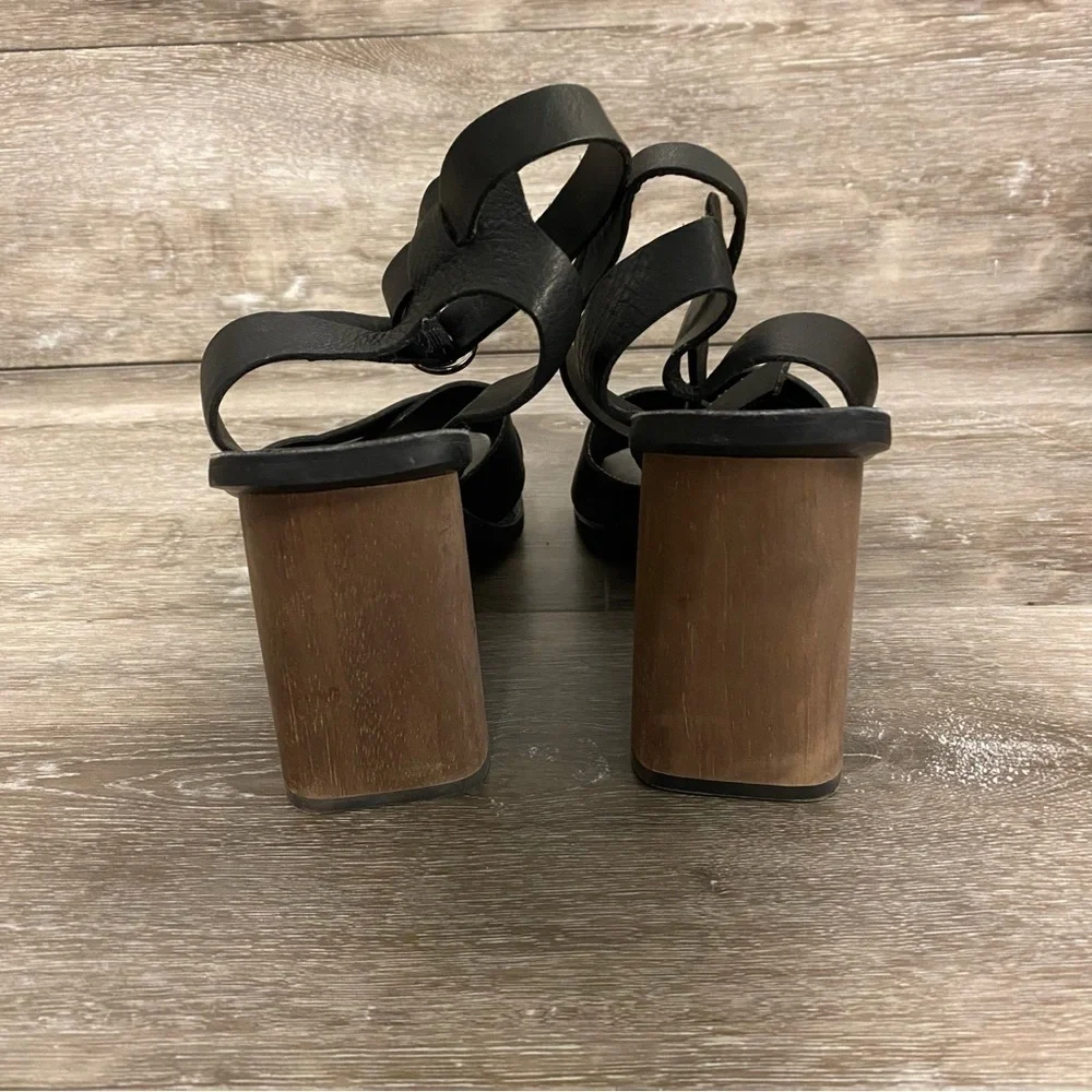 Dolce Vita | Athena Heeled Sandals With Wooden Heels Size 9